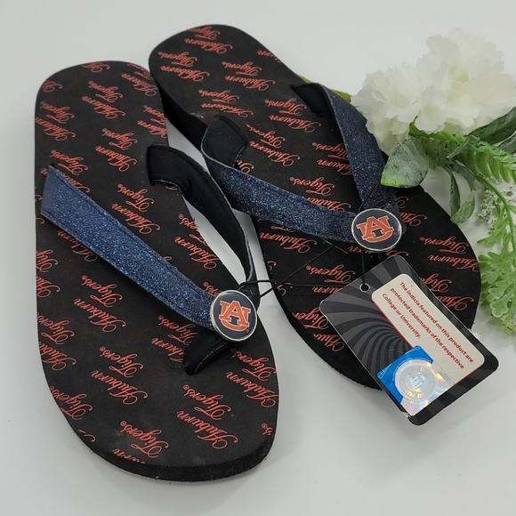 2 for $20 Auburn University Women's Flipflops - Picture 1 of 2